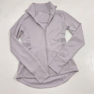 Apana small athletic zippered top in purple gray colour​​​​​​​​​​​​​​​​​​​